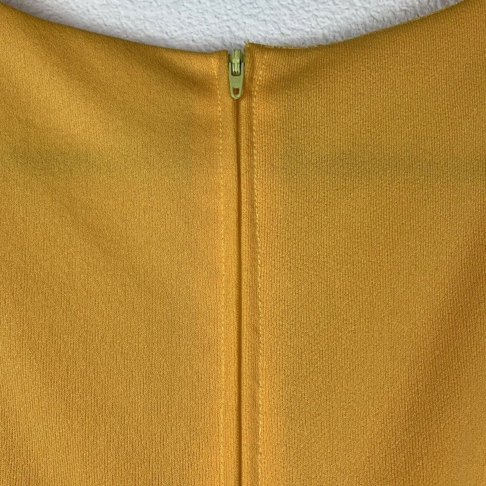 Vintage Handmade Women's S Mustard Yellow Maxi Dress Boho Retro - Picture 4 of 7